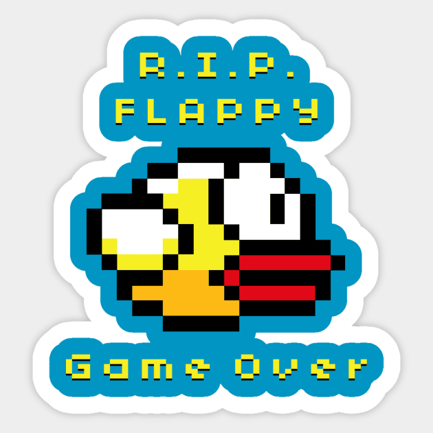 R.I.P. Flappy Bird Sticker by UrbanGeek